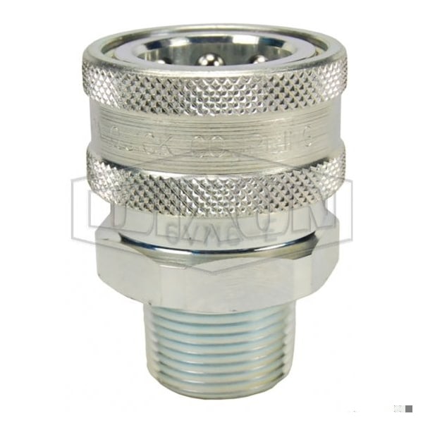 1-1/2 V COUP, 1-1/2 M-NPTF STEEL,